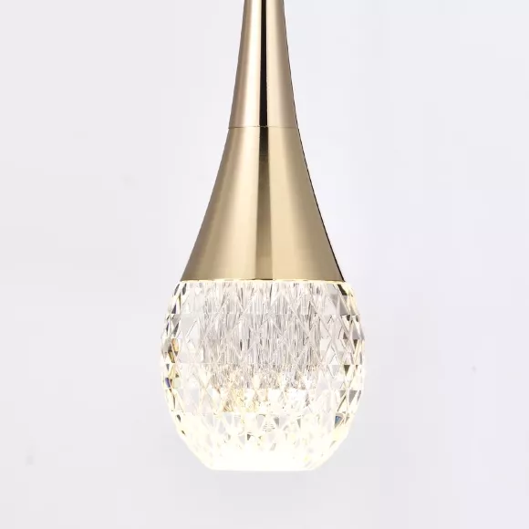 Подвесной светильник Delight Collection P0844 P0844-1A s-gold, Черный, Прозрачный, Теплый белый, крупный план