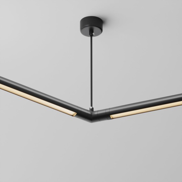 Угловой коннектор 120° с вводом питания Maytoni Shelf CA018LWC-P-B