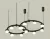 Комплект подвесного светильника Ambrella Light Techno Ring XR92091002 (A9209x2, C9238, C9232, N8401)