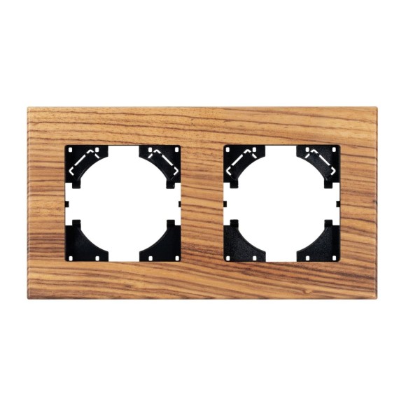 Рамка на 2 поста из натурального дерева Arlight FRM-XSILO-WD-2-SNL 051273