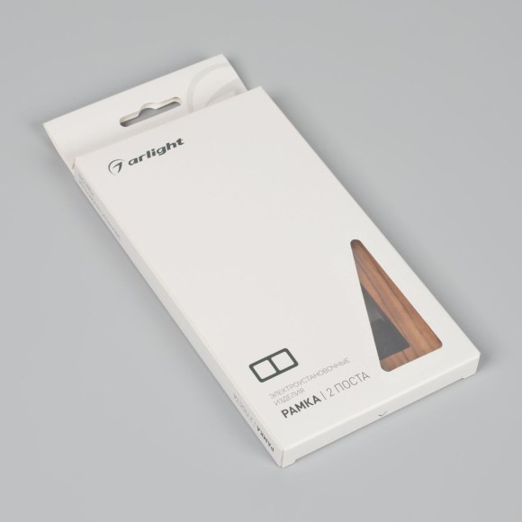 Рамка на 2 поста из натурального дерева Arlight FRM-XSILO-WD-2-SNL 051273