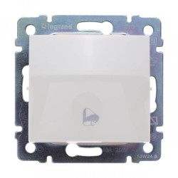 Выключатель кнопочный одноклавишный Legrand Valena Звонок слоновая кость 774116