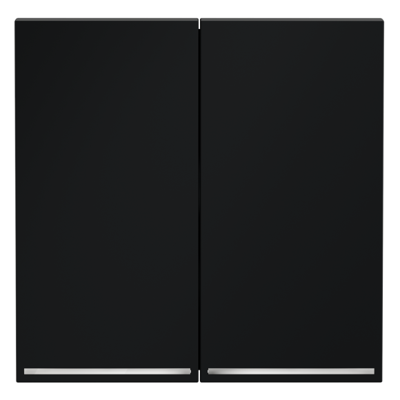 Клавиши для выключателя/переключателя двухклавишного с подсветкой Voltum S70 (графит) VLS000407