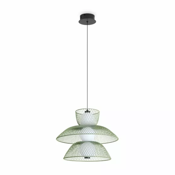 Подвесной светильник Freya Harper FR5545PL-L5GN, Черный, Зеленый, Теплый белый