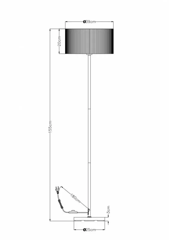 Торшер ARTE Lamp A1021PN-1SS
