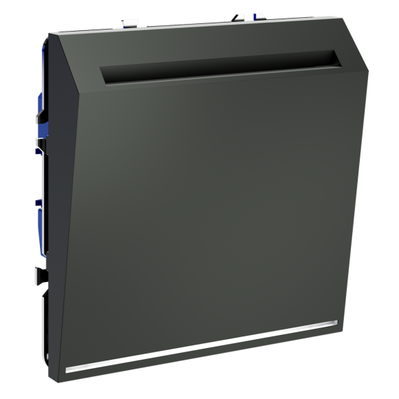 Выключатель встраиваемый Voltum S70 карточный 16А, (титан) VLS010706