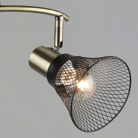 Спот Reluce 06243-0.8-02 AB+BK, E14, 120W, черный