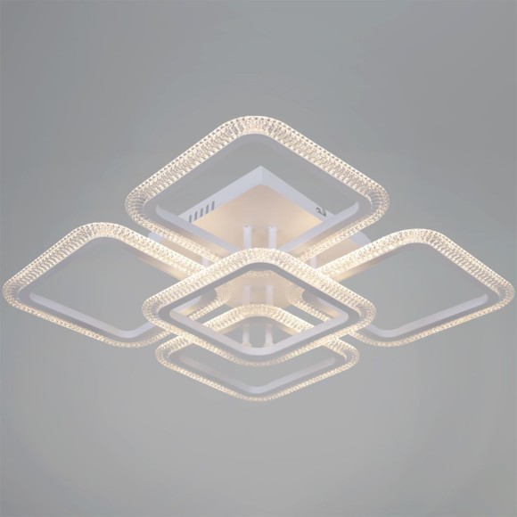 Потолочная светодиодная люстра с пультом управления Reluce 09838-0.3-4+1 WH