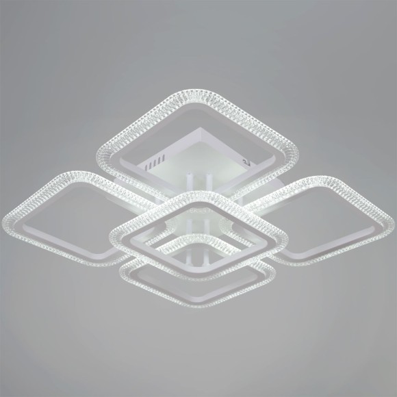 Потолочная светодиодная люстра с пультом управления Reluce 09838-0.3-4+1 WH