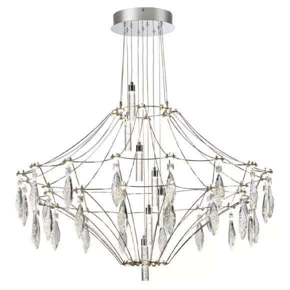 Подвесная люстра Odeon Light Flamenco 6699/51CL, Хром, Прозрачный, Нейтральный белый Подвесная люстра Odeon Light Flamenco 6699/51CL, Хром, Прозрачный, Нейтральный белый