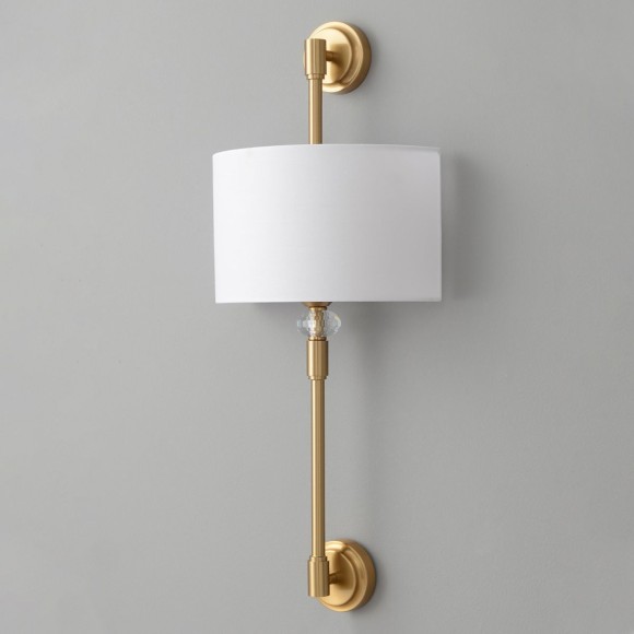 Бра Crystal Lux VINTAGE AP2 BRASS