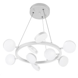 Подвесная светодиодная люстра с пультом управления iLedex Totes FS-016-D9 63W WH