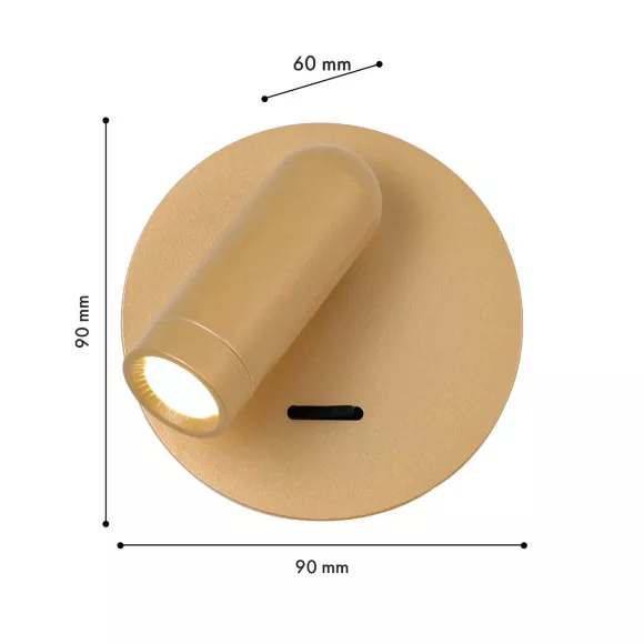 Спот Favourite Bedside 4498-1W, Золото, Нейтральный белый, Металл Спот Favourite Bedside 4498-1W, Золото, Нейтральный белый, Металл