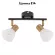 Спот Arte Lamp Falena A3117PL-2BK, Черный, Белый, Металл