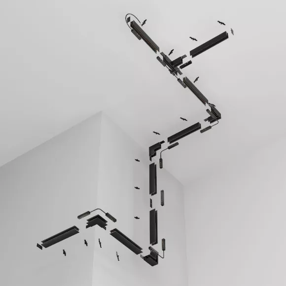 Шинопровод Maytoni Magnetic track system Exility TRX034-422.12B, Черный, Алюминий, Германия, механизм регулировки Шинопровод Maytoni Magnetic track system Exility TRX034-422.12B, Черный, Алюминий, Германия, механизм регулировки
