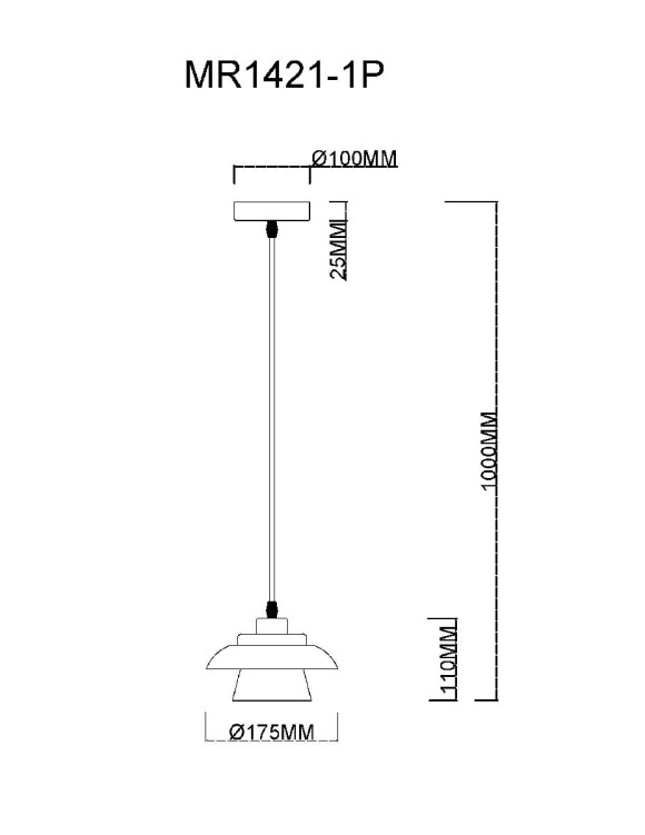 Подвесной светильник MyFar Renata MR1421-1P