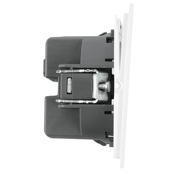 Переключатель 2-клавишный (механизм) Stekker Мия 250В 10А RSW10-3107-01 белая магнолия 50434