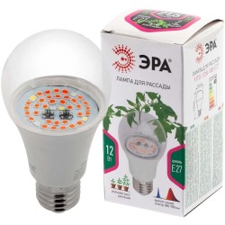 Фитолампа для растений светодиодная ЭРА E27 12W 1300K FITO-12W-RB-E27 Б0050601