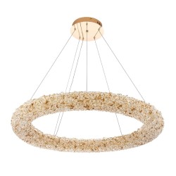 Подвесная светодиодная люстра с пультом управления Modelux MS.6000.800 GD