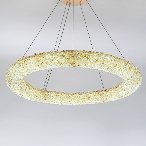 Подвесная светодиодная люстра с пультом управления Modelux MS.6000.800 GD