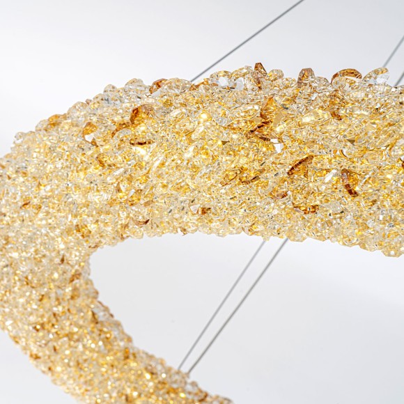 Подвесная светодиодная люстра с пультом управления Modelux MS.6000.800 GD