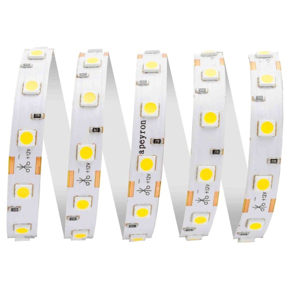 Светодиодная лента Apeyron 12В СТ 14,4Вт/м smd5050 60д/м IP67 (НАНО) 700Лм/м 5м 3000К 00-74