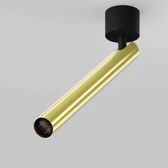 Спот Maytoni Focus T C141CL-L300-6W3K-BBS, Черный, Латунь, Теплый белый, крепление