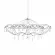Подвесная люстра Loft IT Mira 10586/900 Silver Asfour, Серебро, Прозрачный, Теплый белый