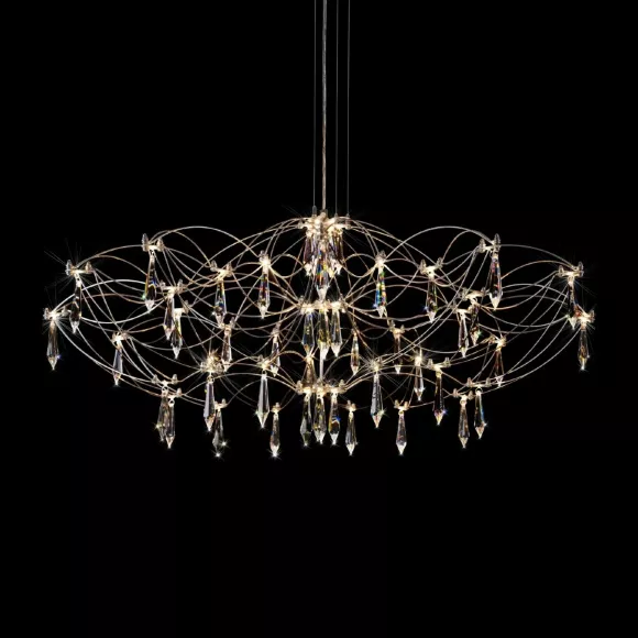 Подвесная люстра Loft IT Mira 10586/900 Silver Asfour, 3000, Теплый белый Подвесная люстра Loft IT Mira 10586/900 Silver Asfour, 3000, Теплый белый