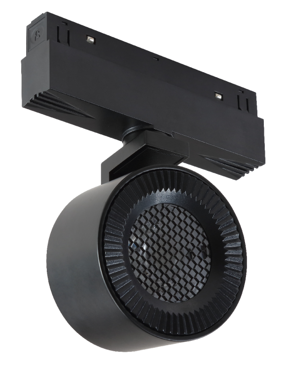 Трековый магнитный светильник iLedex Vision 4822-010-D82-12W-38DG-3000K BK (WALL WASHER)