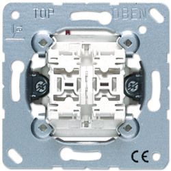 Выключатель 2-клавишный кнопочный (2 НО контакта) Jung 535U