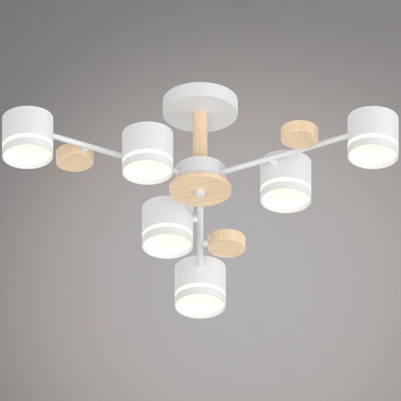 Люстра на штанге Reluce 68730-0.3-06 GX53 WH+WOOD