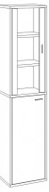 Шкаф-витрина Домино СУ(ш1в2)+1ФГ+1ФС MER_SUsh1v2-1FG-1FS-BE-belyj