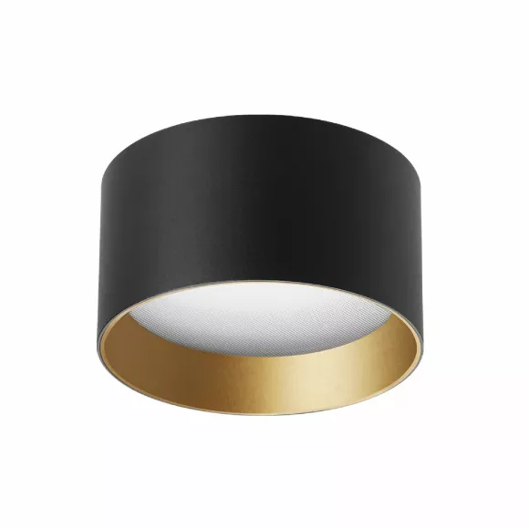 Накладной светильник Arlight SP-BISCOTTO-R90-8W Warm3300-MIX (BK-GD, 80 deg, 230V) 055025 Накладной светильник Arlight SP-BISCOTTO-R90-8W Warm3300-MIX (BK-GD, 80 deg, 230V) 055025