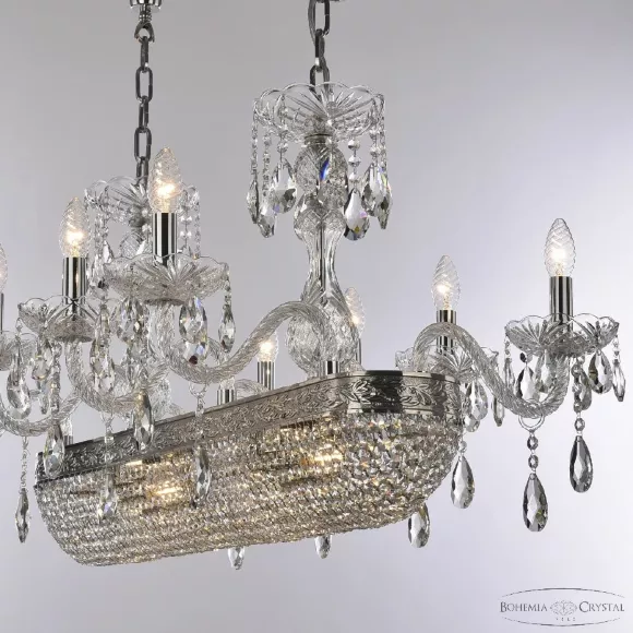 Подвесная люстра Bohemia Ivele Crystal 1452/8/195/800 Ni