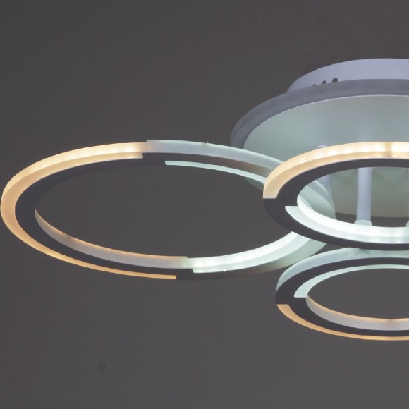 Потолочная светодиодная люстра с пультом управления Reluce 09820-3.3-2+2A WH (RGB)