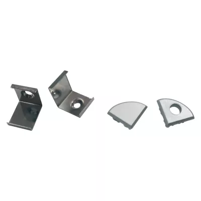 Комплект заглушек и скоб Uniel UFE-N06 SILVER A POLYBAG UL-00000626