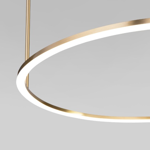 Подвесная светодиодная люстра с пультом управления Eurosvet Over 90323/1 латунь