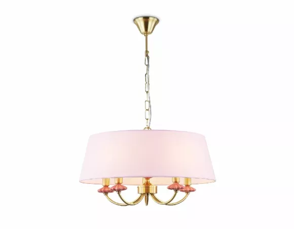 Подвесная люстра Ambrella Light High Light Ceramo Classic LH75021, Золото, Розовый, Металл