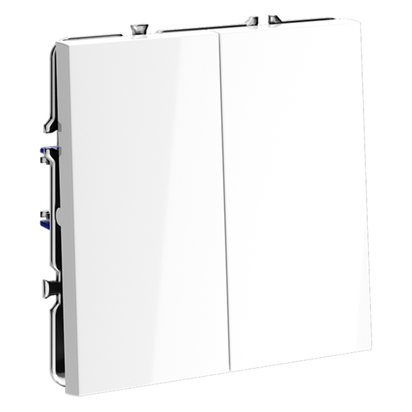 Выключатель с самовозвратом двухклавишный Voltum S70 VLS020601