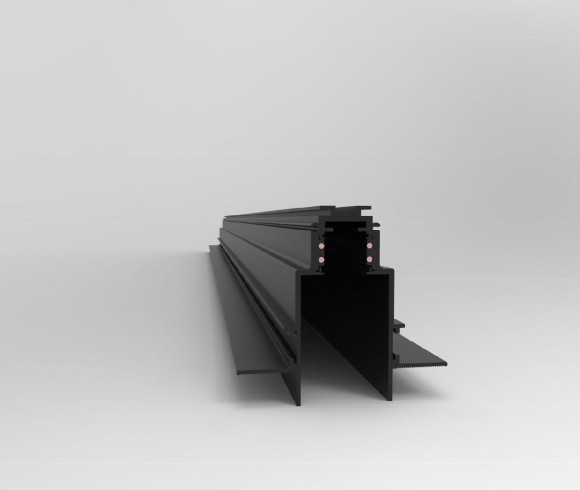 Шинопровод встраиваемый магнитный Elvan T-01-72-V-BK