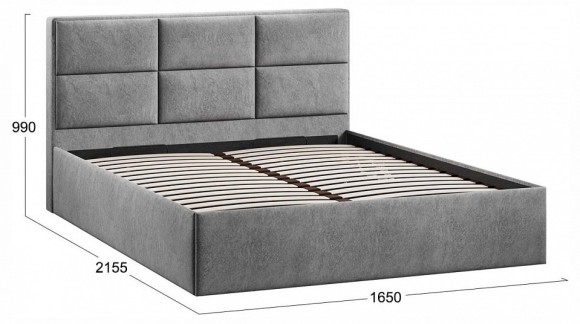 Кровать двуспальная Стелла с ПМ Тип 1 TRI_257382