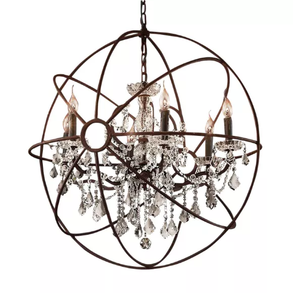 Подвесная люстра Delight Collection Foucault'S Orb 5014-D6 rusty