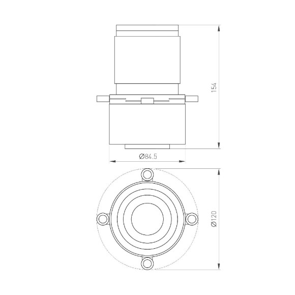 Насадка кадрирующая Arlight LGD-CROPLENS-R85 (BK) 046746