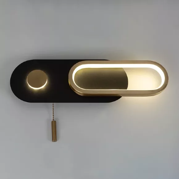 Настенный светильник Arte Lamp Lucas A2602AP-10BK, Черный, Матовое золото, Нейтральный белый