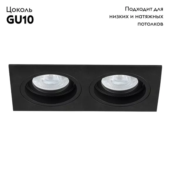 Встраиваемый светильник Arte Lamp Tarf A2178PL-2BK