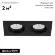 Встраиваемый светильник Arte Lamp Tarf A2178PL-2BK