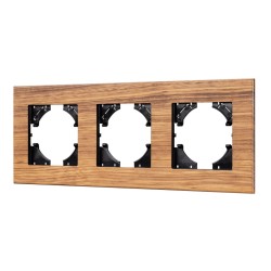 Рамка на 3 поста из натурального дерева Arlight FRM-XSILO-WD-3-SNL 051276