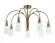 Люстра на штанге Ambrella Light High Light Modern LH55703, Латунь, Прозрачный, Металл, декоративные элементы крупным планом