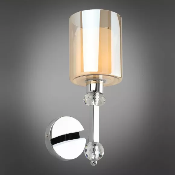 Бра Omnilux Malito OML-79901-01, Хром, Прозрачный, Металл, крупный план Бра Omnilux Malito OML-79901-01, Хром, Прозрачный, Металл, крупный план